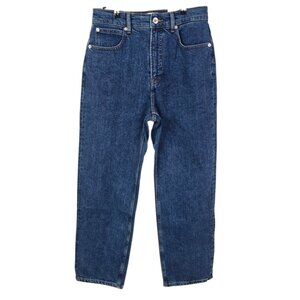 Everlane The Way High Jean, Vintage Indigo, Straight Leg, Zip Fly, Cotton, Sz 28